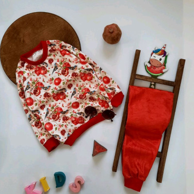 ست مخمل دختر پسر یلدایی