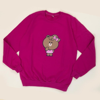 بلوز دورس زنانه طرح خرس پاپیون دار