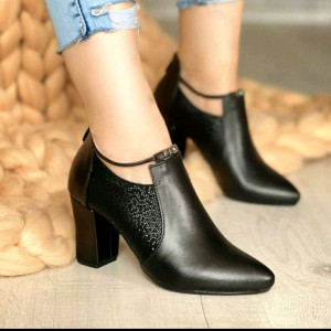 کفش پاشنه دار زنانه کمر نگین-100886