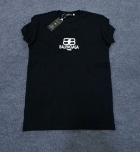 تیشرت یقه گرد BALENCIAGA آستین و یقه کش کد:5-138774