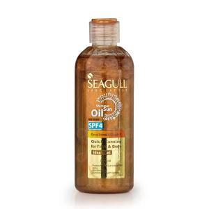 روغن برنز کننده سی گل دارای شیمر طلایی (SPF4)