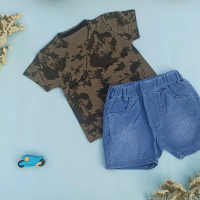 ست تیشرت شلوارک پسرانه مجلسی