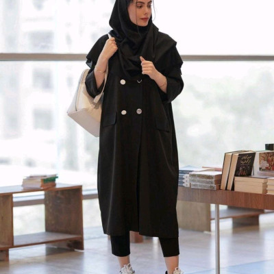 مانتو دانشجویی کتان مدل مانتو بلند چهارفصل