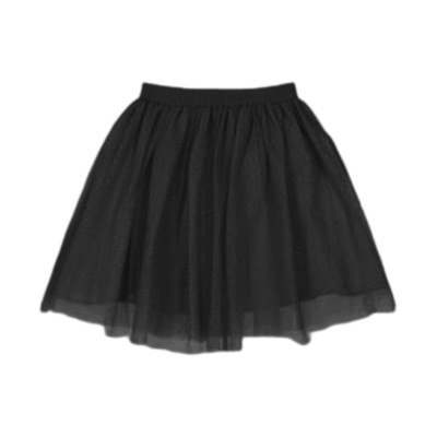 دامن توری آستر دار قد 45 سایز 32 تا 62 رنگ سفید مشکی