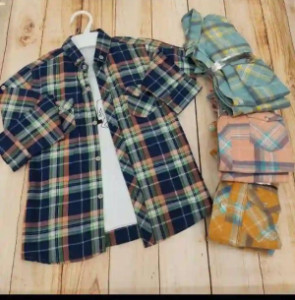 پیراهن چهارخانه پسرانه