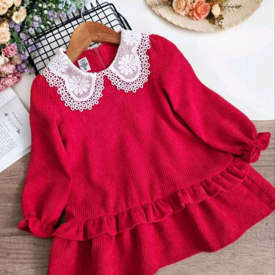 تونیک دخترانه یقه دانتل-127272