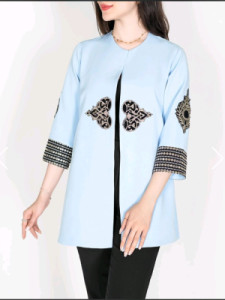 مانتو کتی زنانه کرپ مدل کت هریا-108583