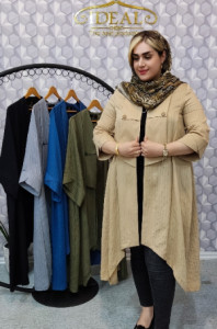 مانتو اسپرت زنانه نخی ایده آل مدل گیلدخت