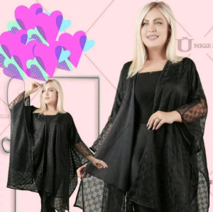 مانتو مجلسی حریر مدل مانتو پانچو خفاشی قواره بزرگ