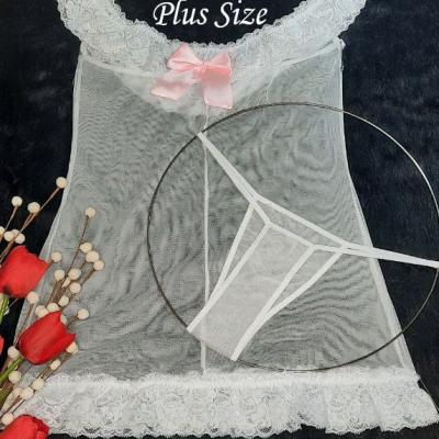 لباس خواب سفید سایز بزرگ MNG کد 2009