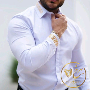 پیراهن مجلسی مردانه جنس نخ ابریشم ترک VERSACE