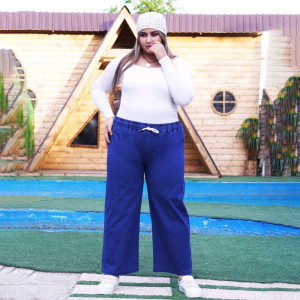 شلوار بگ لی کاغذی کمر کشی نرم و لطیف-112993