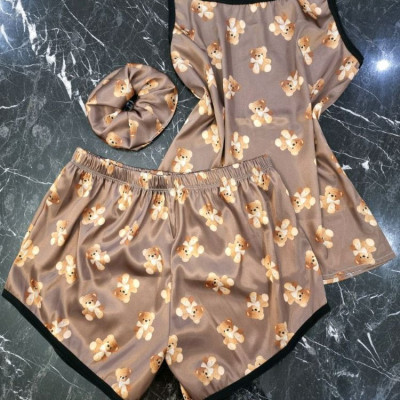 تاپ و شلوارک ساتن