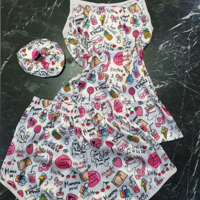 تاپ و شلوارک ساتن