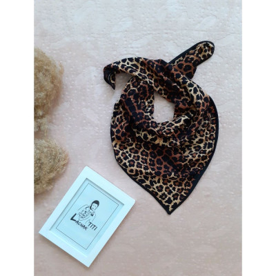 مینی اسکارف پلنگی روسری قواره کوچیک پلنگی-127749