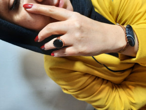 نیم ست عقیق سیاه