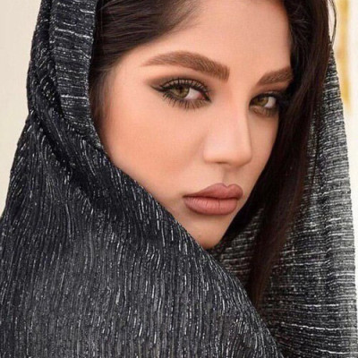 شال مجلسی مزونی لمه براق رنگ مشکی نقره ای-139992