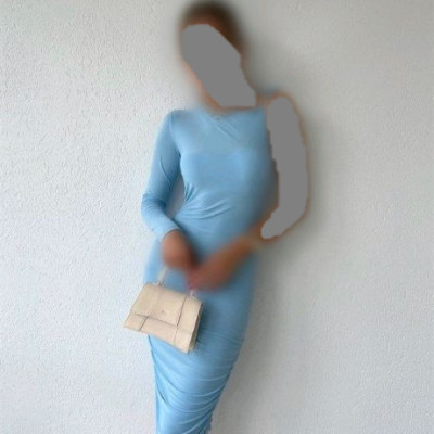 پیراهن شب زنانه ریون MYD BASIC مدل آستین گره ای و یکطرفه