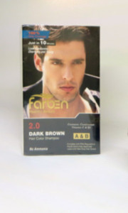 شامپو رنگ مو فاربن اصل، فام قهوه ای تیره شماره 2