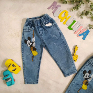 شلوار جین دخترانه پسرانه مام استایل-103298