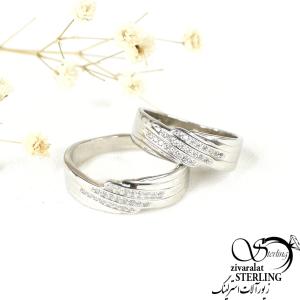 حلقه ست نگین اتمی ساخت کشور ایتالیا کد 9492