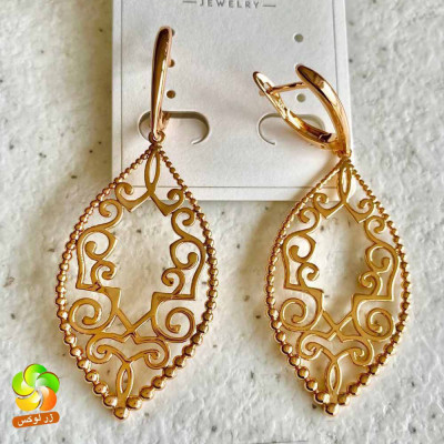 گوشواره بزرگ مارک ژوپینگ مدل برگ