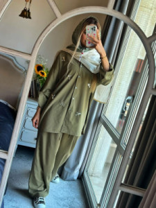 تونیک شلوار نخی