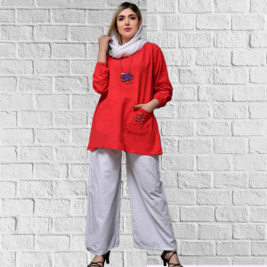 مانتو شلوار زنانه لنین مدل مانتو شلوار لنین
