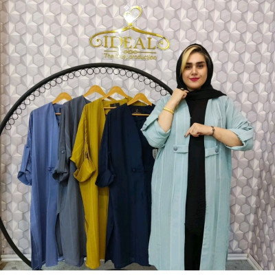 مانتو اسپرت زنانه کرپ ایده آل مدل آماس