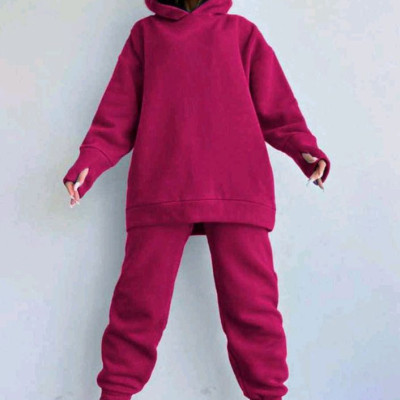 ست هودی شلوار فینگر دار جنس دورس تو کرک فری از سایز36تا42