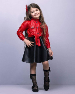 پیراهن چرم دخترانه ونوس