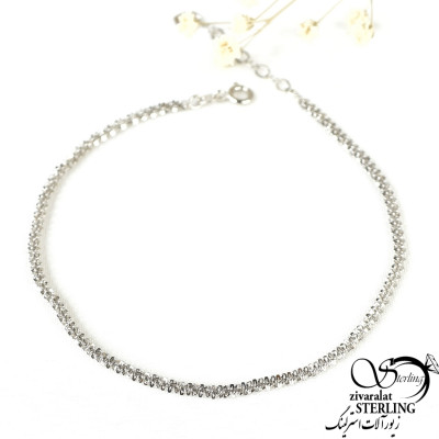 دستبند خاویاری نقره925 روکش طلا کد 9688