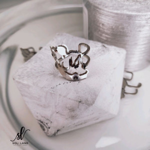 انگشتر با طرح نوشته ایران رنگ ثابت ارسال رایگان