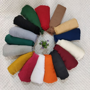 شال نخی پفکی در رنگهای متنوع