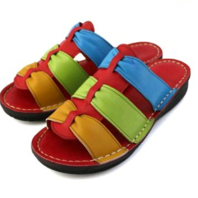 صندل راحتی تمام چرمی طبی زنانه امیررضا کد 678