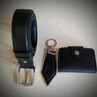 ست چرم طبیعی مردانه