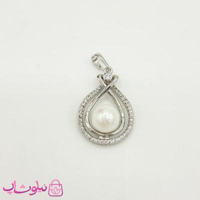 پلاک زنانه ژوپینگ مرواریدی نگیندار کد 1591