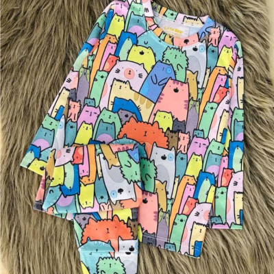 ست راحتی اسپرت طرح گربه