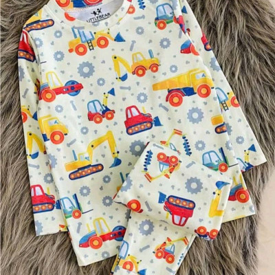 ست بلوز شلوار طرح ماشین