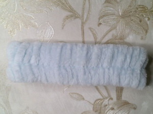 هدبند ساده آبی آسمانی