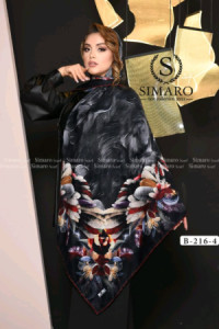 روسری نخی سیمارو مشکی(ارسال رایگان )