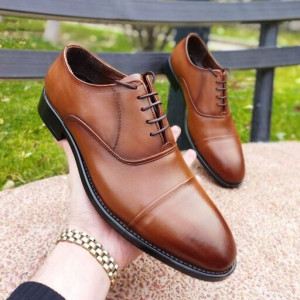 کفش مجلس تمام چرم مدل 1843 زیره نئولایت مدل یریش