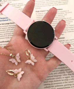 ست ساعت با نیم ست (گوشواره با گردنبند)-118354