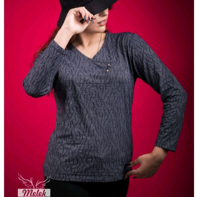 بلوط طرح دار یقه هفت آستین بلند 4840