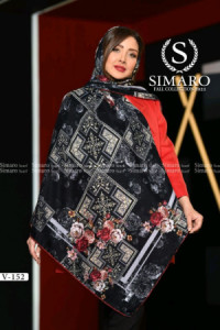 روسری نخی دور دست دوز-102349