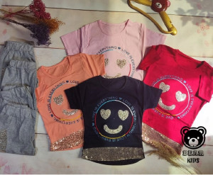 تیشرت شلوارک بچگانه دخترانه-134389