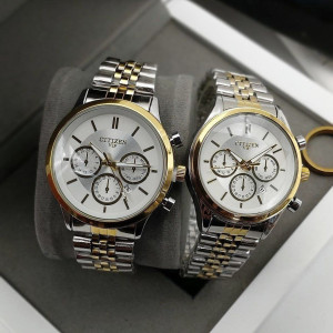 ست زنانه مردانه ساعت مچی سیتیزن موتور شرکتی طرح کرنو Citizen-155842