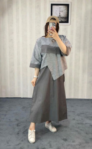 مانتو مجلسی لنین مدل لباس مجلسی تونیک و دامن با کیفیت عالی