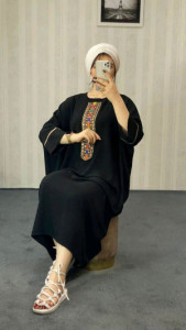 مانتو بلند عبایی زنانه بابوس درجه یک