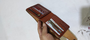 کیف جیبی مردانه ارسال رایگان چرم طبیعی وکاملا دست دوز.